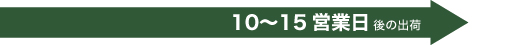 10〜15営業日後の出荷